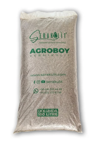 Serakülit İthal  Palabora Vermikülit  Agroboy 100 Litre - 2