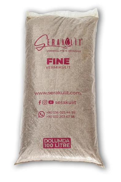 Serakülit İthal  Palabora Vermikülit  Fine 100 Litre - 2