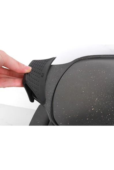 Arzu Çelik Katre 9 Parça Granit Tencere Seti - Resim 3