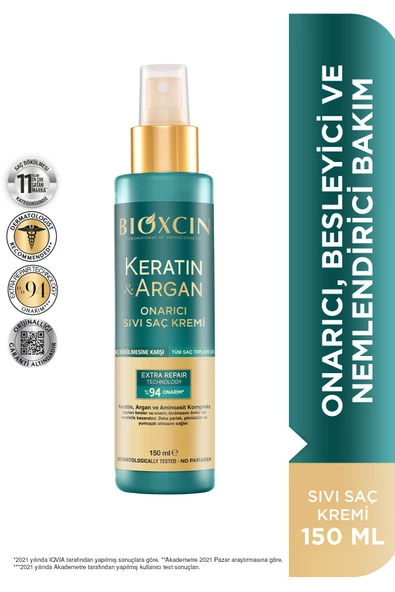 Bioxcin Saç Bakım Kremi Onarıcı Keratin & Argan 150 ml