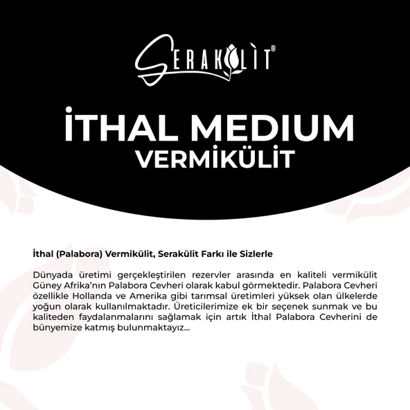 Serakülit İthal  Palabora Vermikülit  Medium 100 Litre - 4