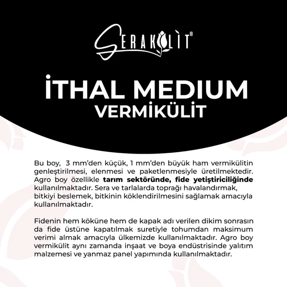 Serakülit İthal  Palabora Vermikülit  Medium 100 Litre - 5