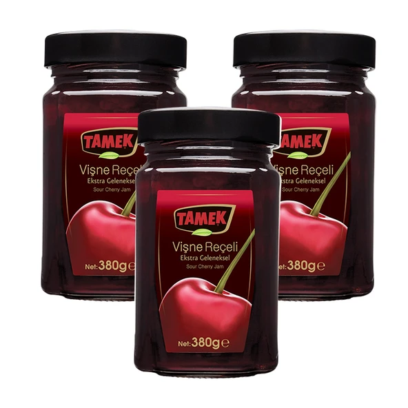 Tamek Vişne Reçeli 380 gr Ekstra Geleneksel x 3 Adet