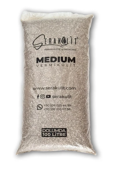 Serakülit İthal  Palabora Vermikülit  Medium 100 Litre - 2