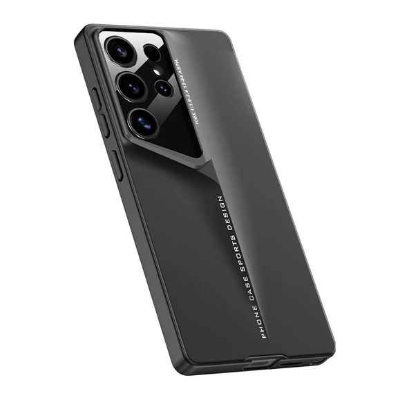 Galaxy S25 Ultra Kılıf Ultra İnce Kameralı Korumalı Sert Rubber Procase Kapak - Resim 3