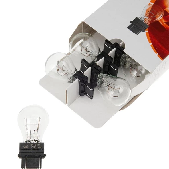 Osram Siyah Plastik Soketli Stop Sinyal Ampül 12V 27/7W(10Adet) - 4