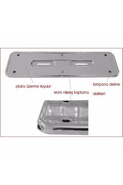 Hummer Plakalık Nikelaj Uzun 1 ADET - Resim 2