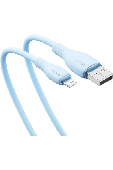 Baseus Pudding Hızlı Şarj Özellikli Lightning iPhone 14 13 12 11 uyumlu 2.4 A. Kablo 1.2m - 2
