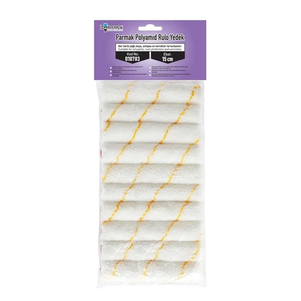 İzmir Fırça Polyamid Rulo 10lu Paket   15cm - 2