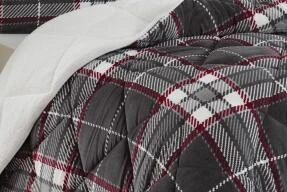 Merinos Comforter 3 PArça Yorgan Seti220x240cm Anna Gri - Resim 3