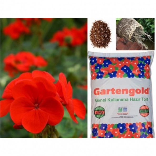Gartengold Genel Kullanım İçin Torf Organik Üstün Alman Kalitesi 2,5 Lt