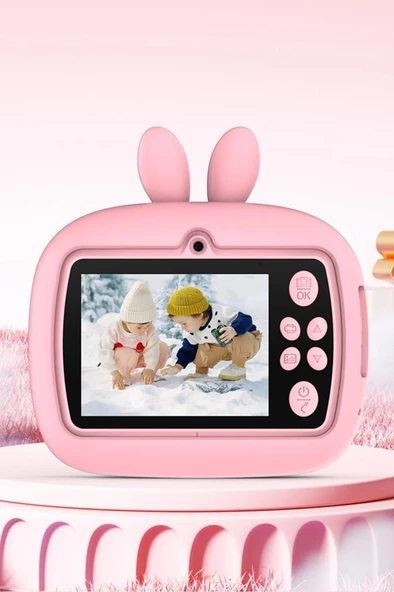 Torima TRM-CMR18 Pembe Dijital Video Fotoğraf Çocuk Kamerası Anlık Termal Resim Kağıt Baskılı Yazıcı - 3