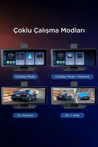 Torima T94c41 Wifi Bluetooth 4K Carplay Ön-Arka Araç Kamerası - 2
