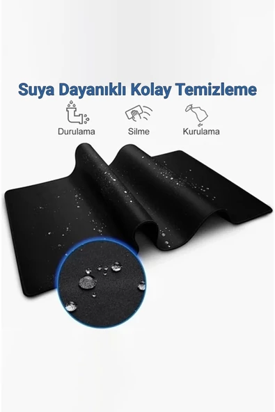 SonicTouch UltraGrand 2025 Takvimi Calender Xxl Gamer Oyuncu Siyah Renkli Sıvı Geçirmez Klavye Mouse Pad 40x90Cm - 4