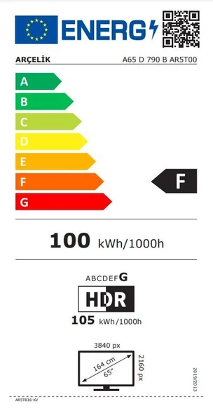Arçelik 7 serisi A65 D 790 B 65" 4K Ultra HD Smart LED TV - 5