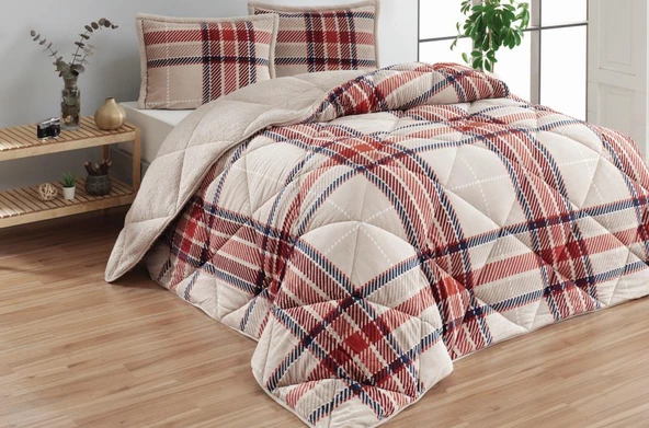 Merinos Comforter Yorgan Set 220x240 Anna Mavi