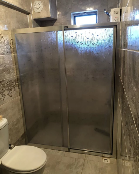 Teknesiz Duşakabin Mika Plastik Camlı ND412 - 3