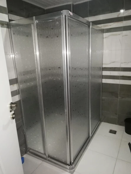 Teknesiz Duşakabin Mika Plastik Camlı ND408 - 2