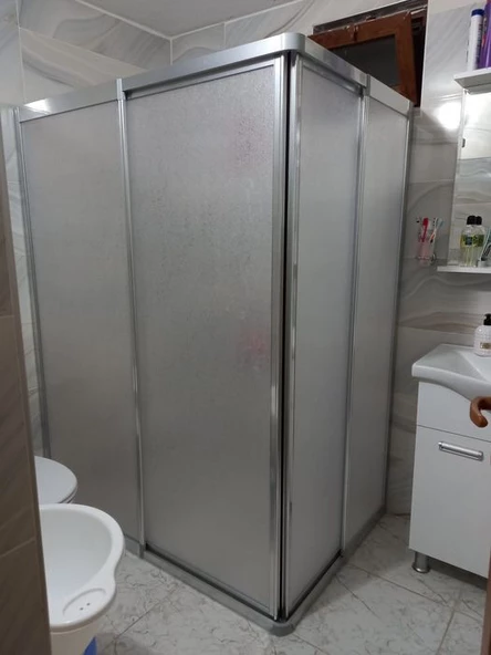 Teknesiz Duşakabin Mika Plastik Camlı ND408