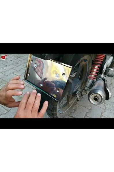 Motor PASLANMAZ Krom Plakalık 1 Adet - 2