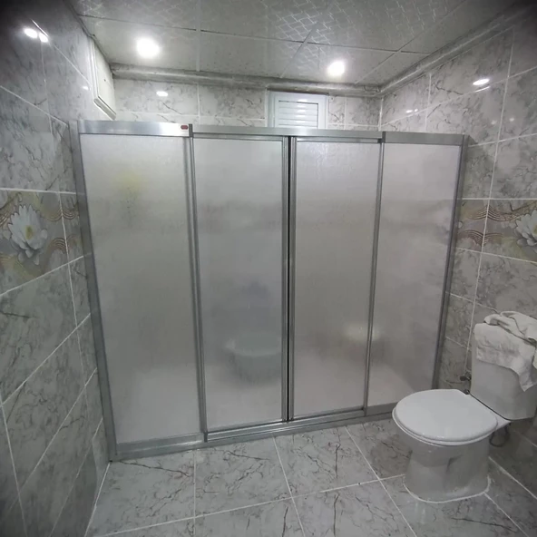 Teknesiz Duşakabin Mika Plastik Camlı ND415