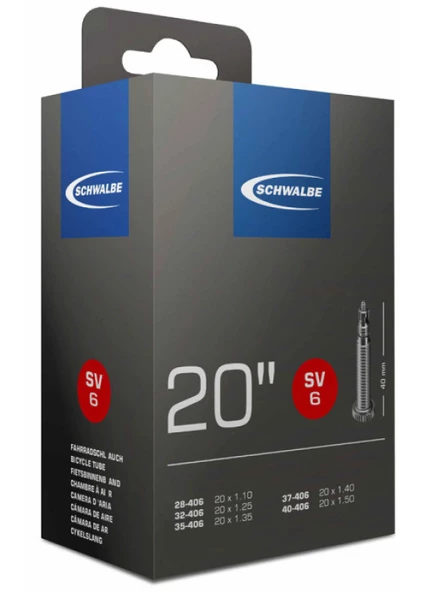 Schwalbe Sv6 20" 40Mm İnce Sibop İç Lastik (çift 2 adet)