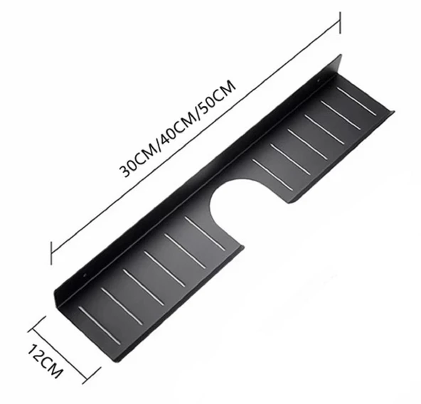 Metal Banyo Mutfak Düzenleyici Mutfak Organizer Şampuan Rafı 40 Cm - 4