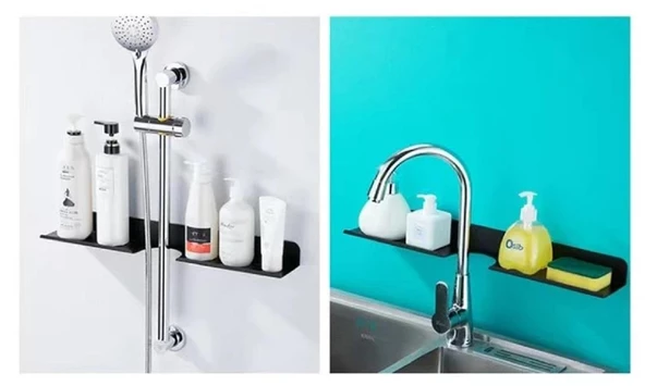 Metal Banyo Mutfak Düzenleyici Mutfak Organizer Şampuan Rafı 30 Cm - 6