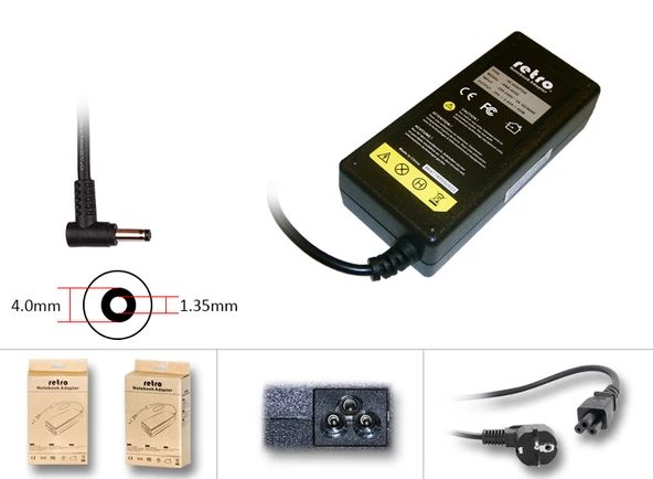 Asus X515EA-EJ310A8 Uyumlu Notebook Adaptörü, Şarj Aleti Cihazı 65W - Resim 2