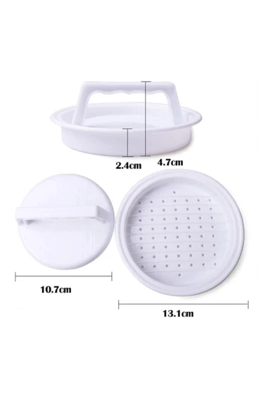 Plastlife Hamburger Köfte Kalıbı, Pratik Köfte Yapma Aparatı - 5