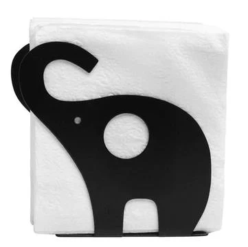 Metal Fil Figürlü Siyah Peçetelik - 2