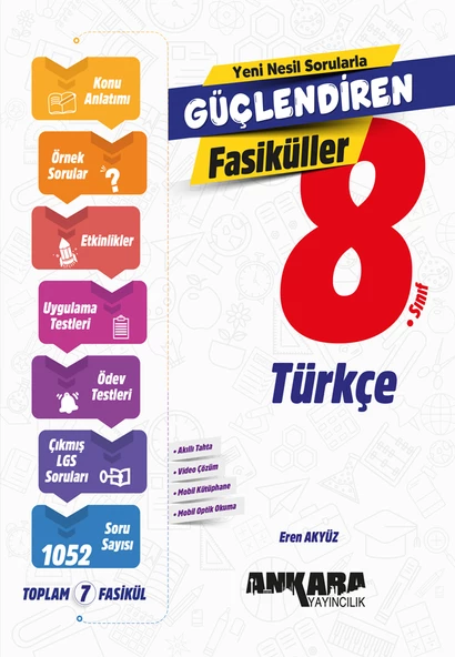 Ankara Yayınları 8.Sınıf Güçlendiren Türkçe Fasikül Set