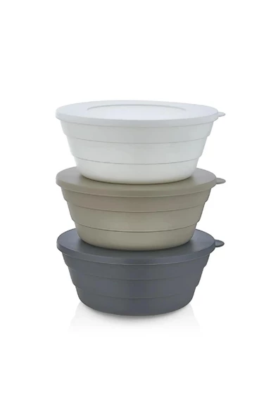 Plastlife 3'lü Saklama Kabı, Kahvaltılık, Çerezlik 350 ml - 2