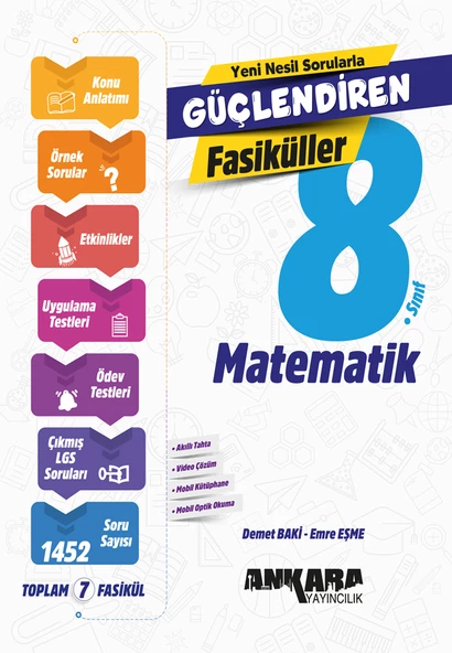 Ankara Yayınları 8.Sınıf Güçlendiren Matematik Fasikül Set