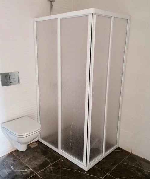 Teknesiz Plastik Mika Camlı Duşakabin ND405 - 4