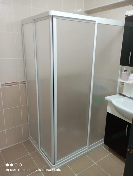 Teknesiz Plastik Mika Camlı Duşakabin ND405 - 3