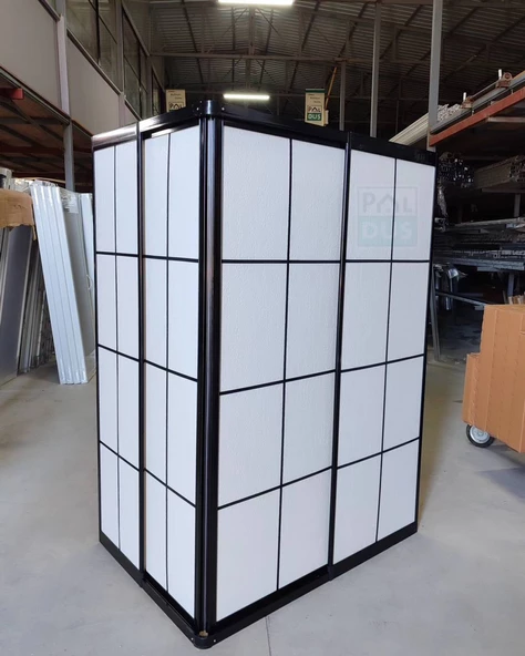 TEKNESİZ DUŞAKABİN MİKA PLASTİK CAMLI KAROLAJ DESENLİ