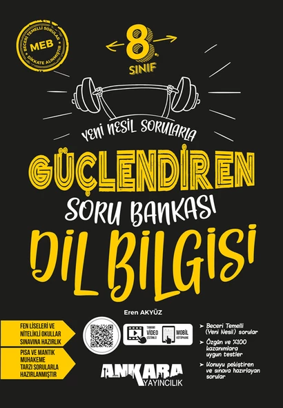 Ankara Yayınları 8.Sınıf Güçlendiren Dil Bilgisi Soru Bankası