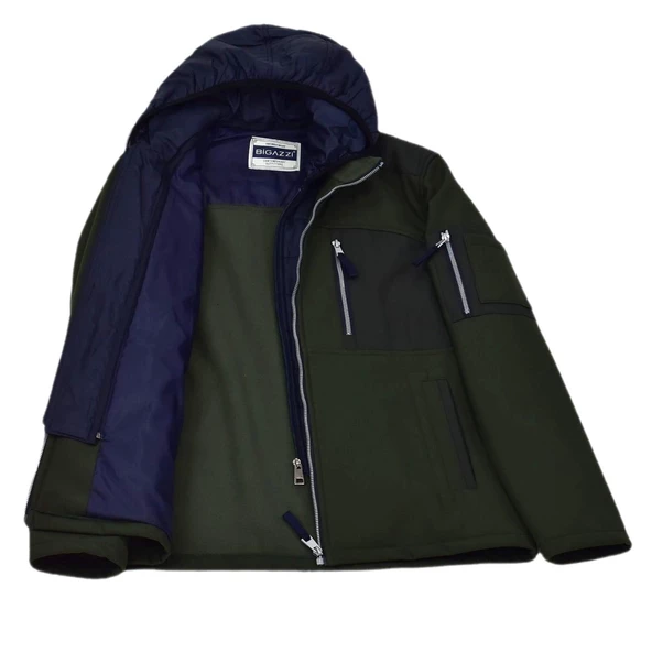 Erkek Kapüşonlu Spor Mont 85132 BGL-ST04172 - Resim 5