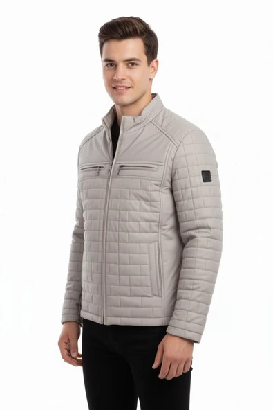 Erkek Kapitone Hakim Yaka Spor Mont 99500 BGL-ST04169 - Resim 7