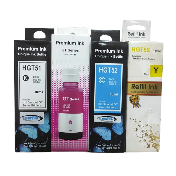 Perfix Hgt51- Hgt52  Üniversal Set Şişeli Muadil Mürekkep