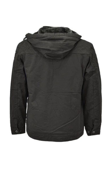 Erkek Kapüşonlu Kanvas Spor Mont 85122 BGL-ST04178 - 7