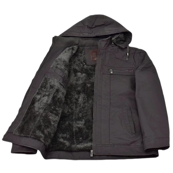Erkek Kapüşonlu Kanvas Spor Mont 85122 BGL-ST04178 - 8