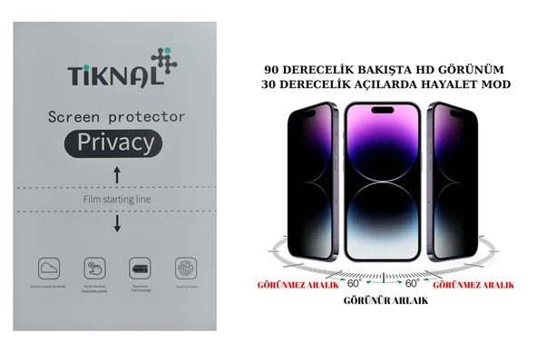 iphone XS MAX - Tiknal Esnek Hayalet MAT Nano Ekran Koruyucu