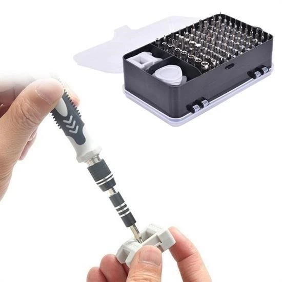 Onarım Seti Bilgisayar Telefon Hassas Tornavilar Kitli Manyetik 115 in 1 Elektronik Tornavida Seti - 8