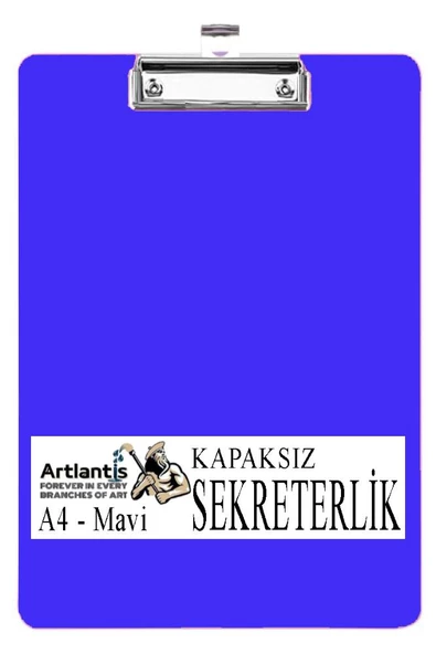 Sekreterlik Kapaksız A4 1 Adet Renkli A4 Kapaksız Sekreterlik Klipsli Metal Mekanizmalı 80 Yaprak Kapasiteli - 3