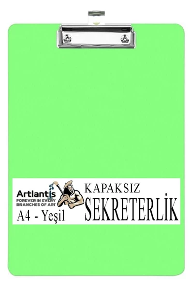 Sekreterlik Kapaksız A4 1 Adet Renkli A4 Kapaksız Sekreterlik Klipsli Metal Mekanizmalı 80 Yaprak Kapasiteli - 8