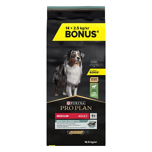 Pro Plan Medium Adult Sensitive Digestion Kuzulu Orta Irk Yetişkin Köpek Maması 16,5 Kg - Resim 2