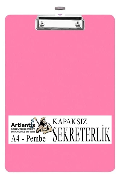 Sekreterlik Kapaksız A4 1 Adet Renkli A4 Kapaksız Sekreterlik Klipsli Metal Mekanizmalı 80 Yaprak Kapasiteli - 5
