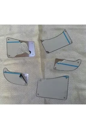 KROM FİAT TOFAŞ 131 KROM NİKELAJI 5Lİ SET DÜZ YAZISIZ (ÖN MARŞPİYEL ARKA TAMPON EKSOZ SACI) - 3